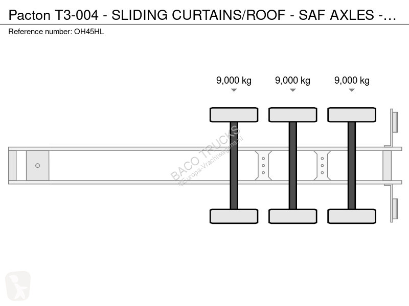 Pacton T3-004 - SLIDING CURTAINS/ROOF - SAF...