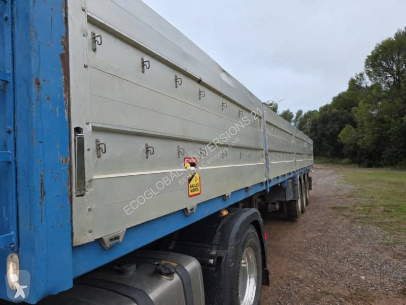 Sættevogn Fruehauf T34C con laterales abatibles...