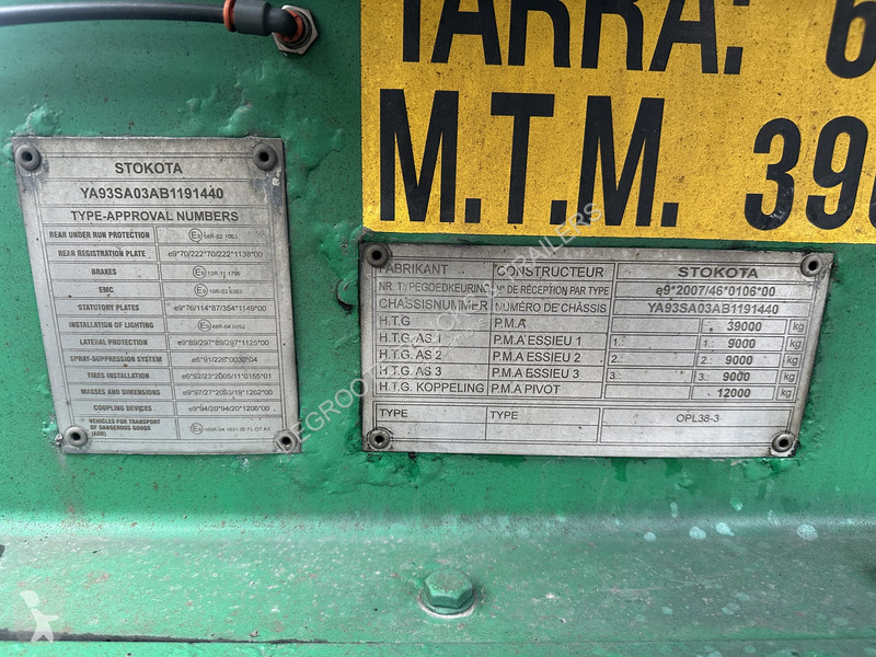 Sættevogn Stokota Tank 45250 L