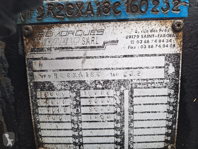 Félpótkocsi Louault Container aanhanger