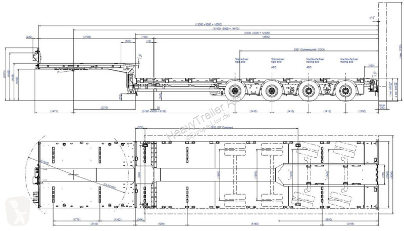 Semitrailer Goldhofer 4-Achs-Tele-Semi mit...