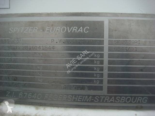 Semitrailer Spitzer 38T 39M3 2001 3 ESSIEUX SAF...