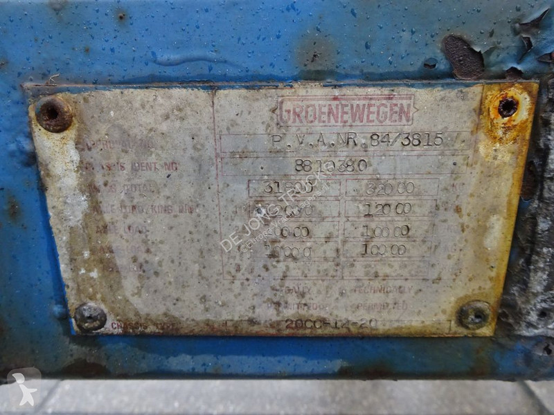 Semi reboque Groenewegen 20 FT Chassis / Steel...