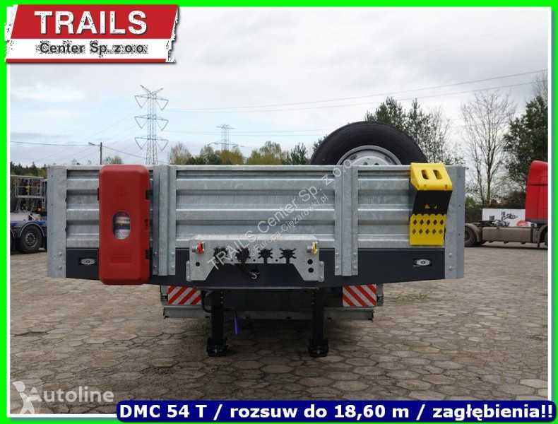 Sættevogn Mega Extandable Low-loader 18.60 m 2...
