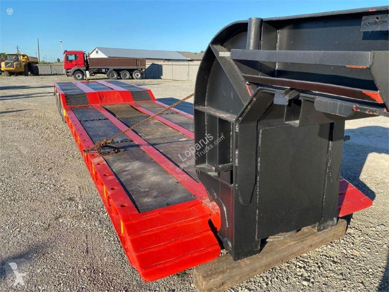 Semirimorchio  Gooseneck lowbed , axle lift