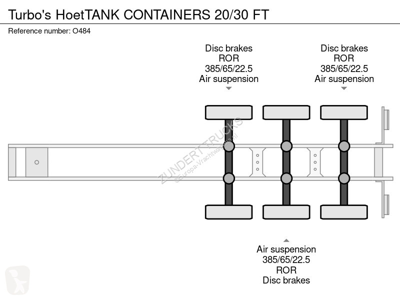 Semirimorchio Turbo's Hoet TANK CONTAINERS...