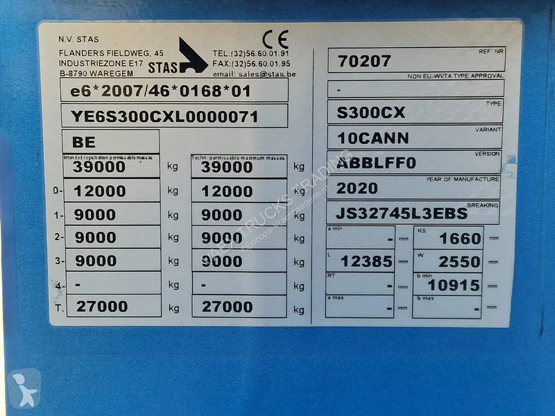 Semi reboque Stas S300CX - 632 - Alloy wheels -...