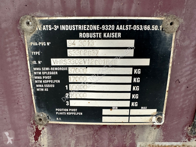Semiremorca Robuste Kaiser 26 cub in steel