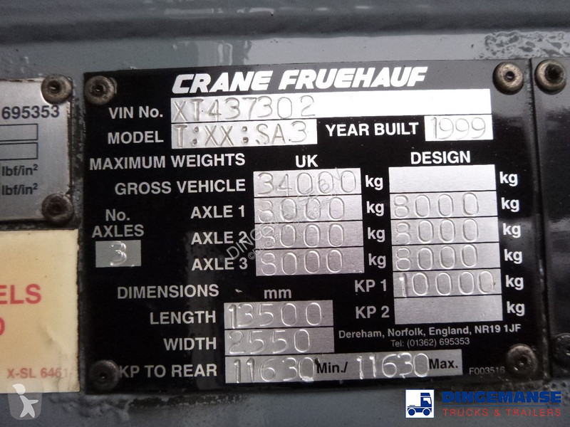 Semi remorque Benalu Powder tank alu 58 m3...
