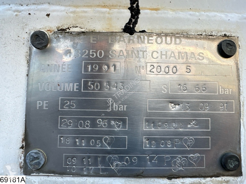 Semitrailer  Gas 50.543 Liter, LPG GPL Butane...