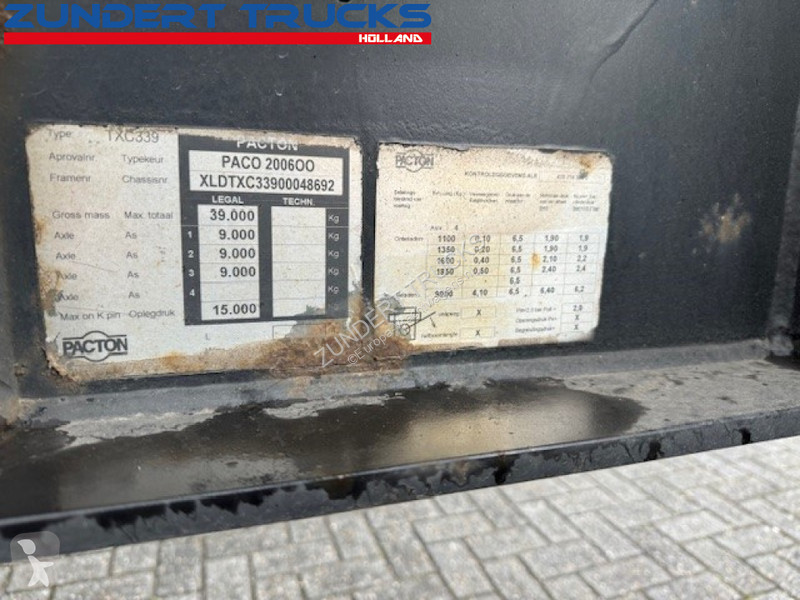 Semitrailer Pacton 3 AS CONTAINERCHASSIS