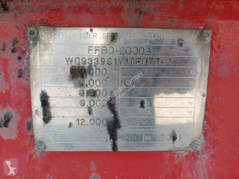 Oplegger Feldbinder KIP 63.3 Siloauflieger,...