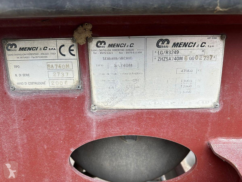 Semitrailer Menci SA 740
