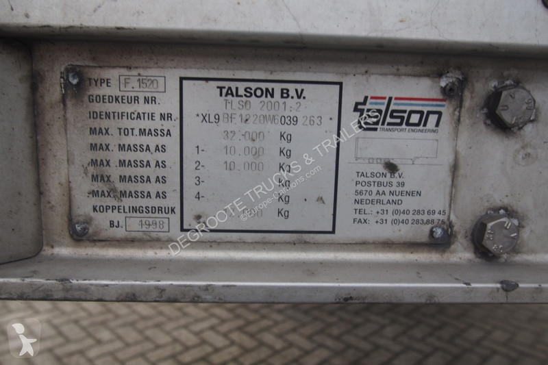 Semiremorca Talson Box semi-trailer