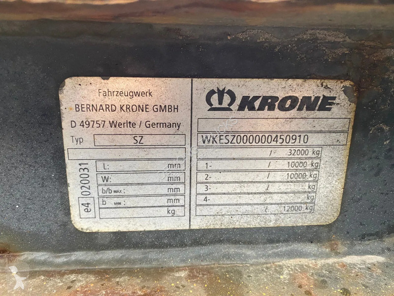 Semiremorca Krone SZ / 20 FT Container Chassis...