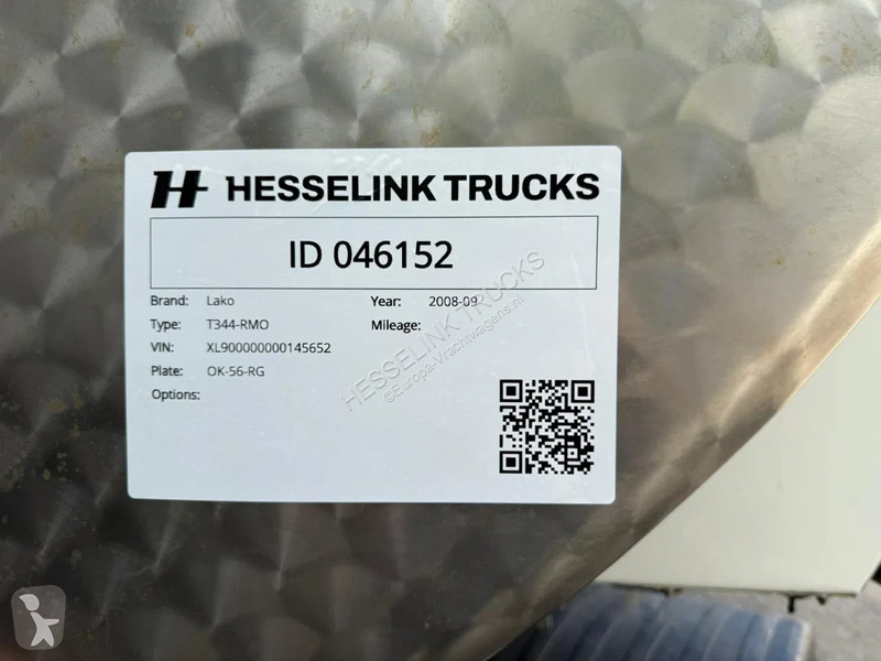 Semi reboque Lako T344-RMO RVS/Edelstahl...