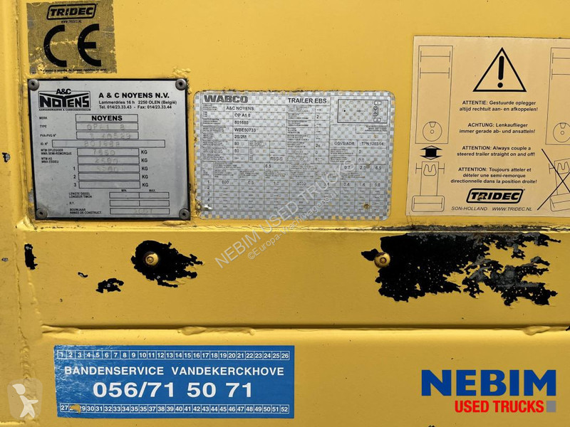 Semitrailer Noyens OP A1 / 8  City oplegger -...