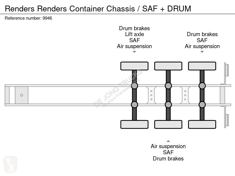 Semitrailer Renders Renders Container Chassis /...