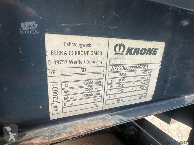 Semitrailer Krone SDP27   Profiliner Edscher...