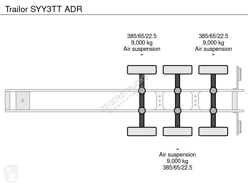 Semitrailer Trailor SYY3TT ADR