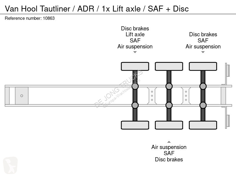 Oplegger Van Hool Tautliner / ADR / 1x Lift...
