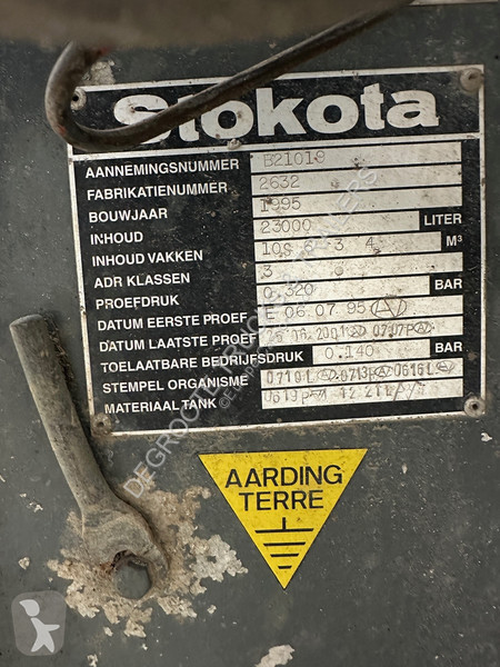Oplegger Stokota Tank 23000 L