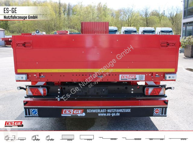 Semi remorque Kögel 3-Achs-Mega Chassis, Bordwände