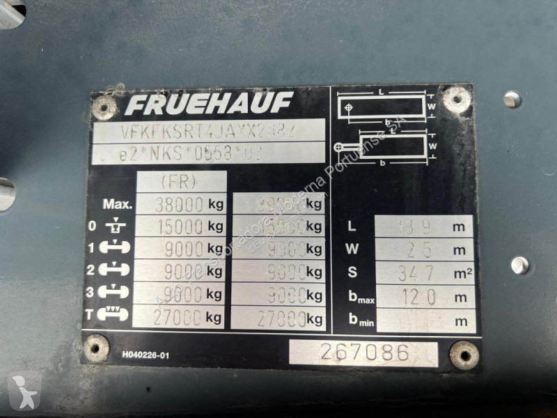 Sættevogn Fruehauf  Semi-Reboque