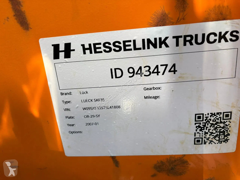 نصف مقطورة Lück Hardox Ferrotrailer / Schrott...