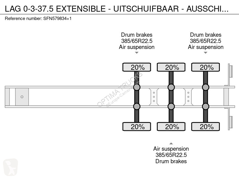 نصف مقطورة LAG 0-3-37.5 EXTENSIBLE -...