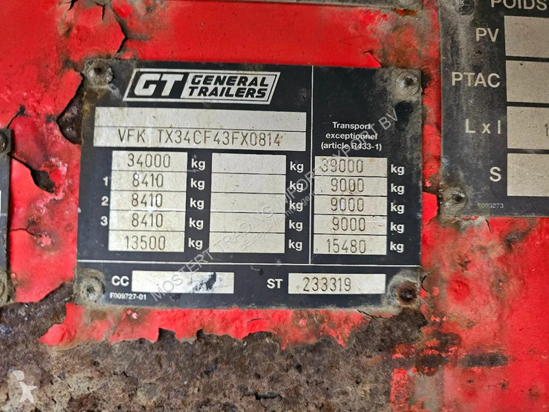 Semitrailer Fruehauf TX34 Fruehauf TX34 3-axle...