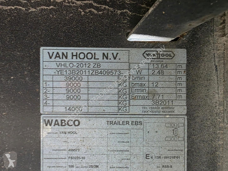Semirimorchio Van Hool 3B2011 - BPW - DISC...