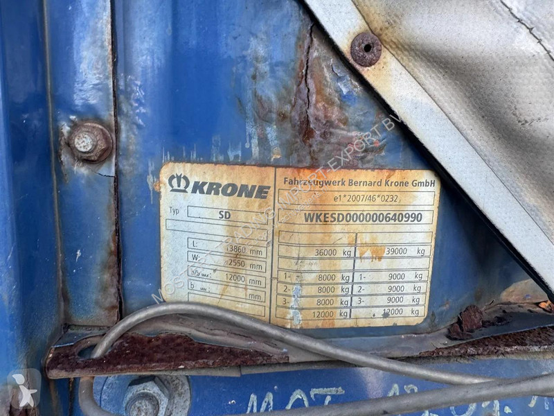 Sættevogn Krone Krone 3-axle Curtainside...
