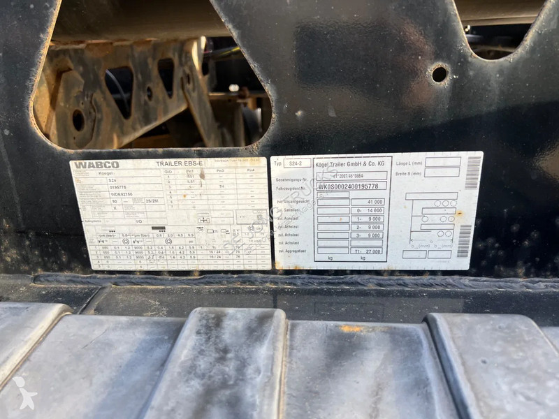 Полуремарке Kögel S24 / Tank Chassis / SAF + Disc