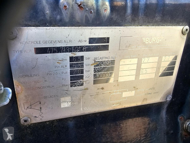 نصف مقطورة Burg BPO 12-10 ORNXX | USED FOR GAS...
