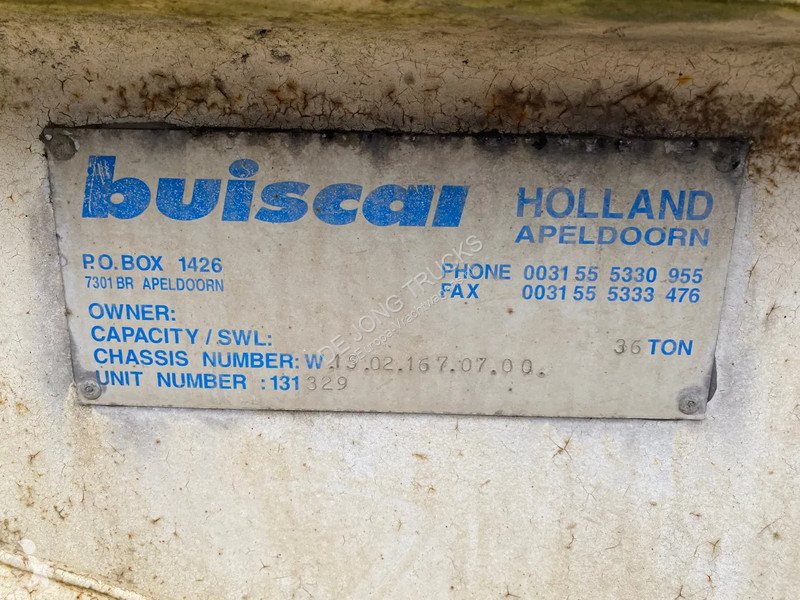 Oplegger  12x / 36 Ton / 20 FT - 30 FT /...