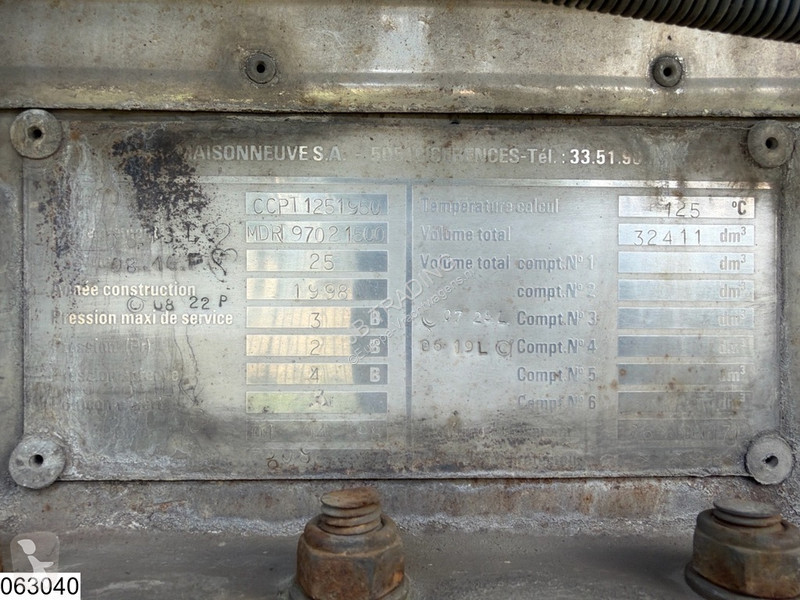نصف مقطورة Maisonneuve Chemie 32.411 Liter, 1 Comp