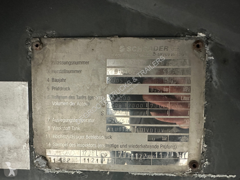 Semirimorchio Schrader Tank 42000 L