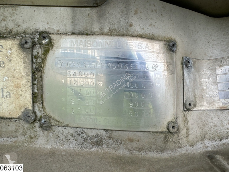 نصف مقطورة Maisonneuve Chemie 32475 Liter, 1...