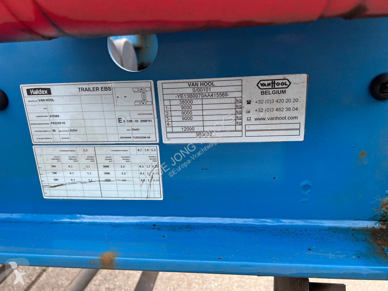 نصف مقطورة Van Hool VANHOOL 3B0070 / SAF + Disc...