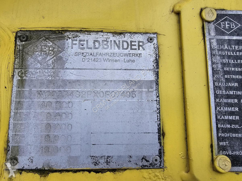 Oplegger Feldbinder EUT 36.3 - POWDER TANK -...
