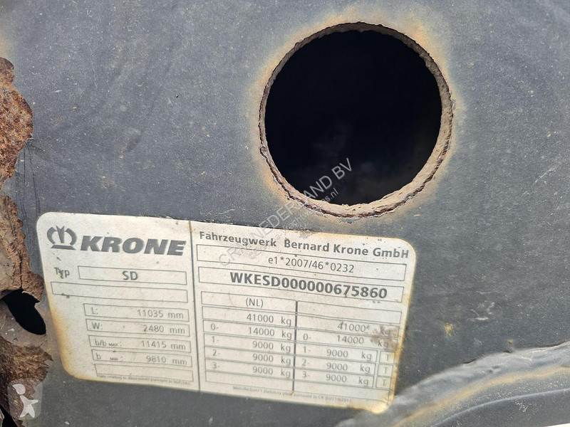 نصف مقطورة Krone | 40 FT|2 X 20 FT | BACK...
