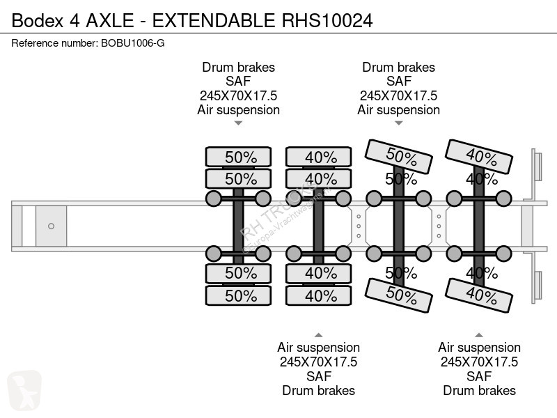 Трал Bodex 4 AXLE - EXTENDABLE