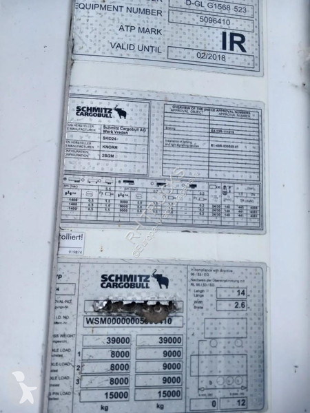 Oplegger Schmitz Cargobull 3 AXLE 20 X CARRIER...