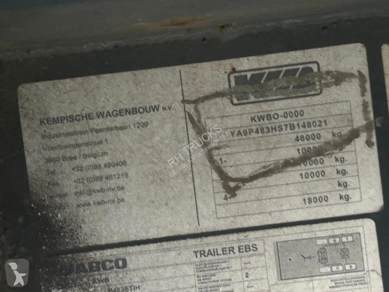 نصف مقطورة KWB P-483-STI-H 3 AXLE - BPW - 2...
