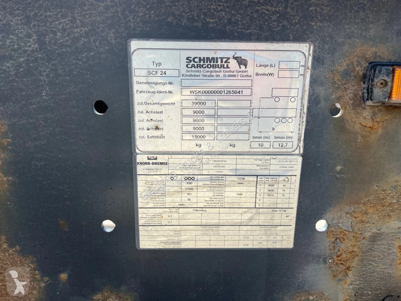 نصف مقطورة Schmitz Cargobull SCF 24 / 1x Lift...