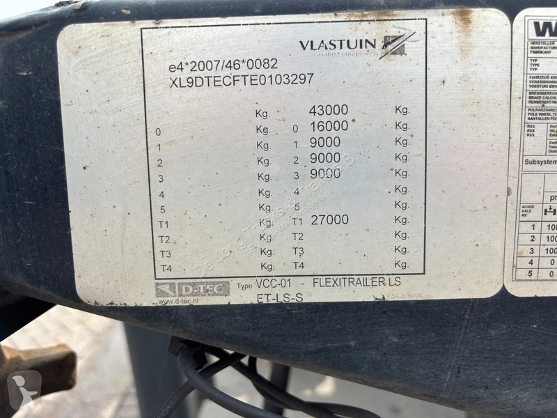 نصف مقطورة D-TEC VCC-01 / 3x Extendable / BPW /...