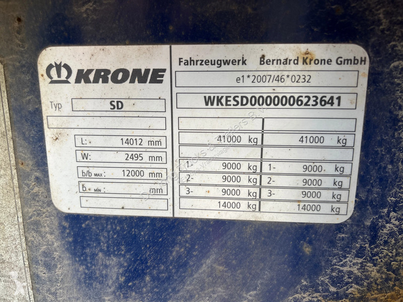 نصف مقطورة Krone 45FT / 4220 kg / Container...
