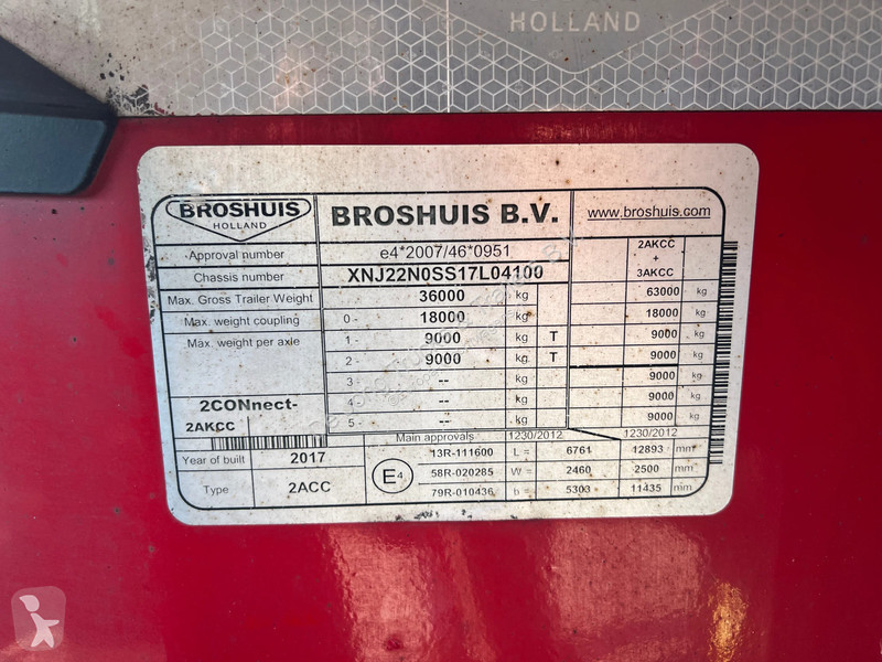 نصف مقطورة Broshuis 2 Connect 5 AKCC / 5 Axles...