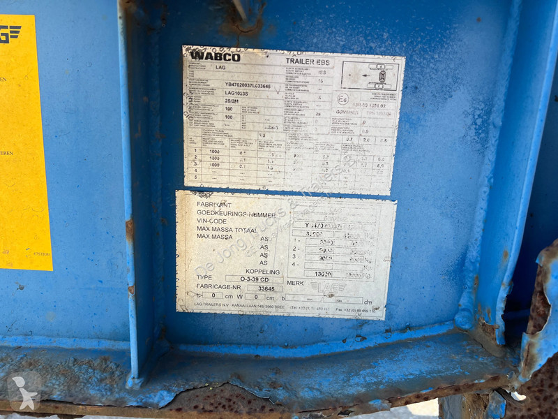 Oplegger LAG / ADR / Tank Chassis / BPW + Drum